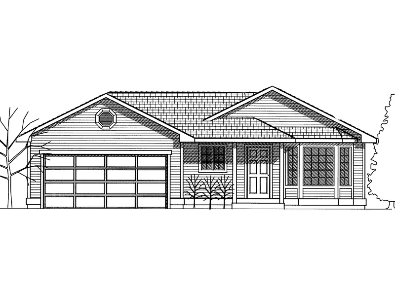 Traditional House Plan Front Image of House - Nola Country Ranch Home 015D-0019 - Shop House Plans and More