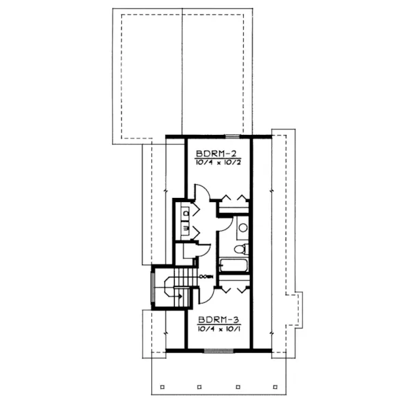 Victorian House Plan Second Floor - Lucien Country Cottage Home 015D-0020 - Shop House Plans and More