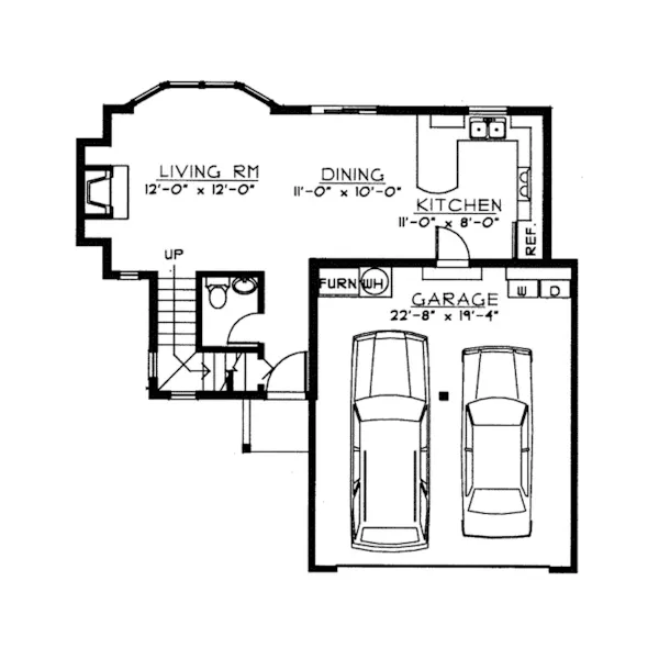 Country House Plan First Floor - Tylertown Narrow Lot Home 015D-0025 - Shop House Plans and More