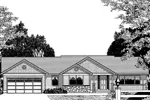 Country House Plan Front Image of House - Kentwood Mill Ranch Home 015D-0029 - Search House Plans and More