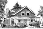 Shingle House Plan Front Image of House - Concord Mill Craftsman Home 015D-0037 - Search House Plans and More