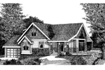 Arts & Crafts House Plan Front Image of House - Castlewood Craftsman Home 015D-0038 - Search House Plans and More