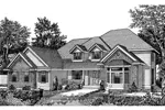 Traditional House Plan Front Image of House - Forest Hills Country Home 015D-0040 - Search House Plans and More