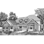 Traditional House Plan Front Image of House - Forest Hills Country Home 015D-0040 - Search House Plans and More