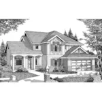 Country House Plan Front Image of House - Calverton Pond Craftsman Home 015D-0042 - Search House Plans and More