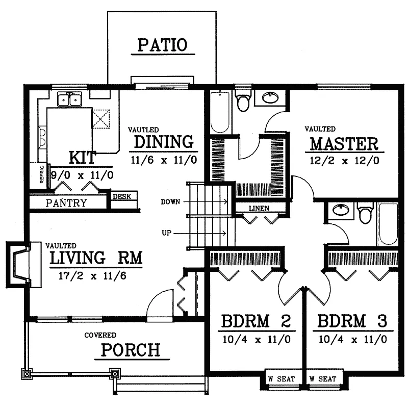 Country House Plan First Floor - Bella Vista Manor European Home 015D-0046 - Search House Plans and More