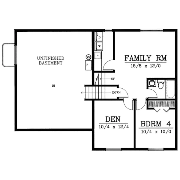 Cabin & Cottage House Plan Lower Level Floor - Bella Vista Manor European Home 015D-0046 - Search House Plans and More