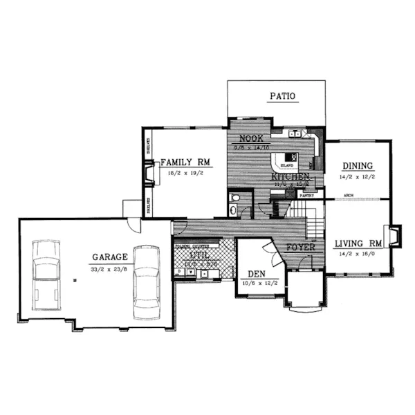 Luxury House Plan First Floor - Millcreek Two-Story Home 015D-0060 - Shop House Plans and More