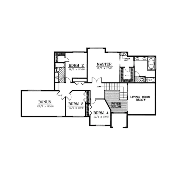 Luxury House Plan Second Floor - Millcreek Two-Story Home 015D-0060 - Shop House Plans and More