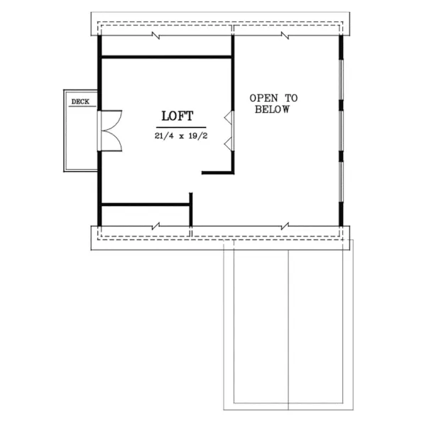 A-Frame House Plan Second Floor - Clinton Hill Atrium Home 015D-0061 - Search House Plans and More