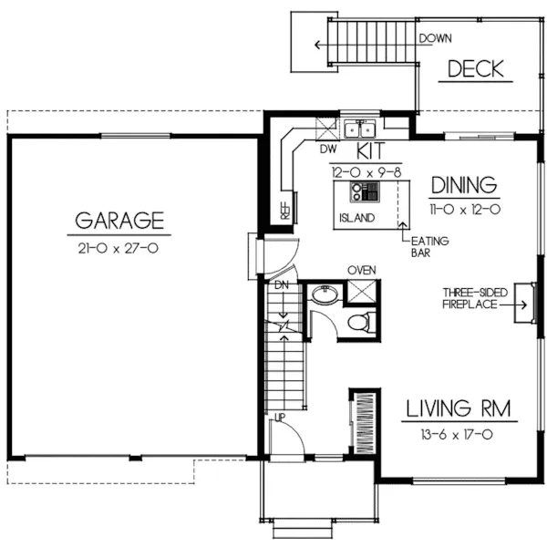 Shingle House Plan First Floor - Weatherby Pass Traditional Home 015D-0083 - Shop House Plans and More