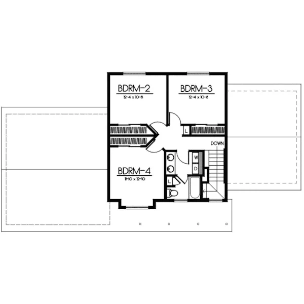 Traditional House Plan Second Floor - Cosby Traditional Home 015D-0086 - Search House Plans and More