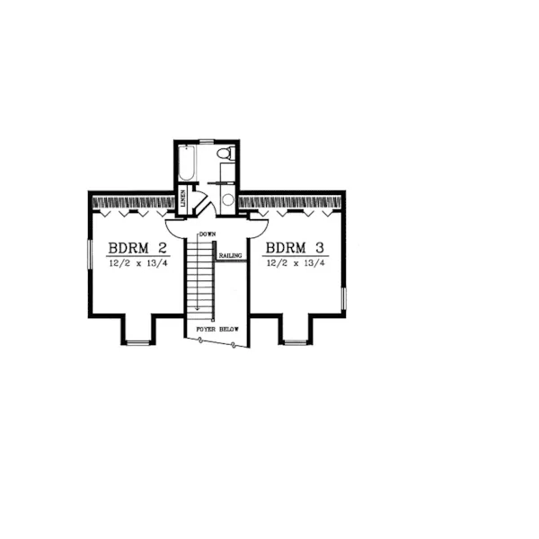 Country House Plan Second Floor - Laclede Point Cape Cod Home 015D-0098 - Shop House Plans and More