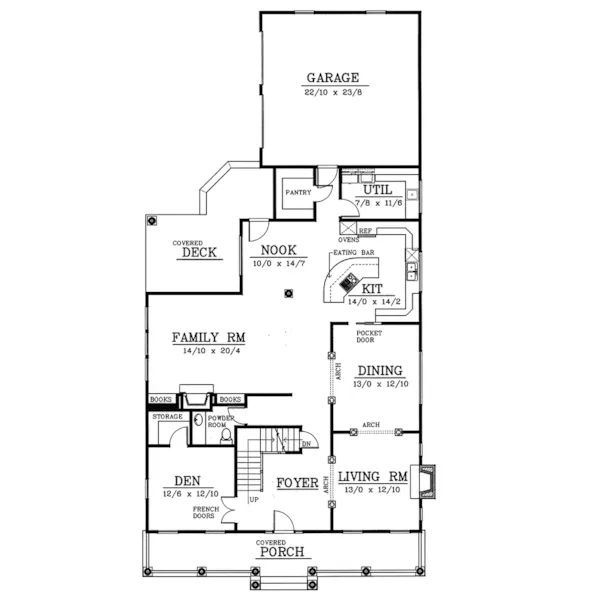 Georgian House Plan First Floor - Frankfort Mill Georgian Home 015D-0099 - Search House Plans and More