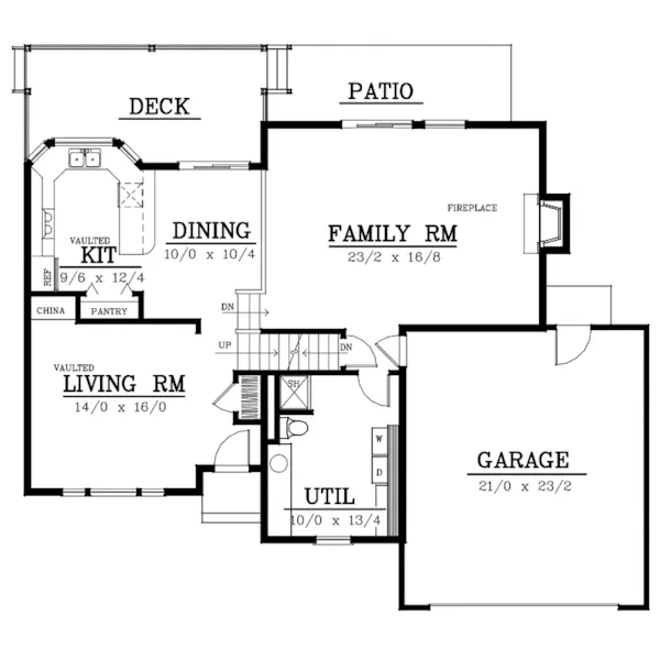 Traditional House Plan First Floor - Moberly Neoclassical Home 015D-0103 - Shop House Plans and More