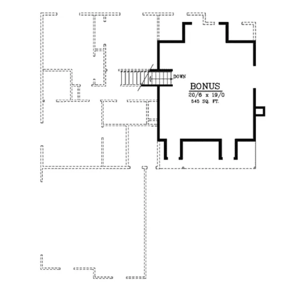 Ranch House Plan Bonus Room - Maryknoll Hill Ranch Home 015D-0110 - Shop House Plans and More