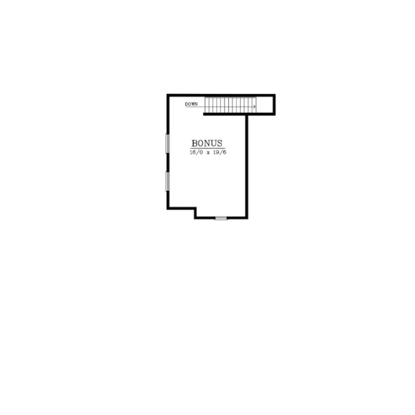 Southern House Plan Bonus Room - Pleasantville Ranch Home 015D-0111 - Shop House Plans and More