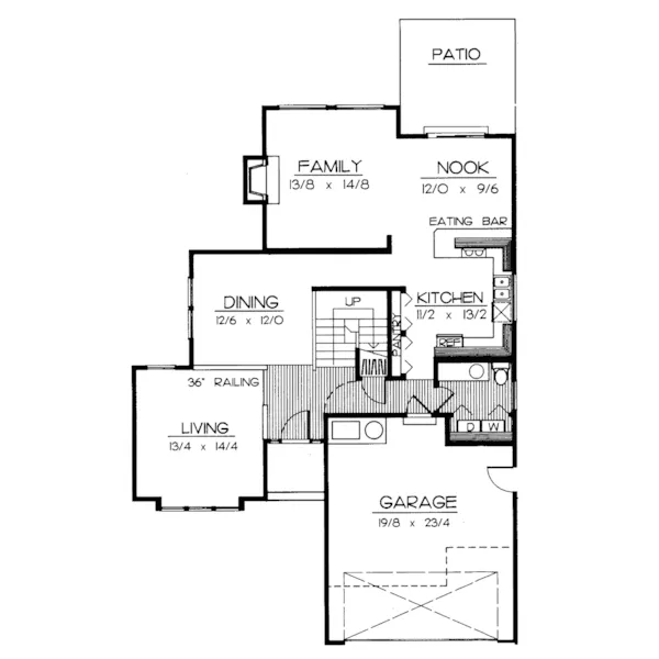 Southern House Plan First Floor - Marvin Hill Traditional Home 015D-0158 - Shop House Plans and More