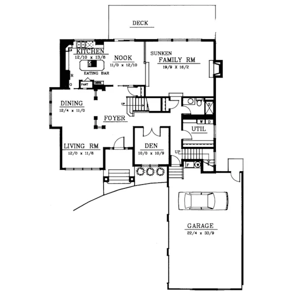 Florida House Plan First Floor - Phillipsburg Contemporary Home 015D-0179 - Shop House Plans and More