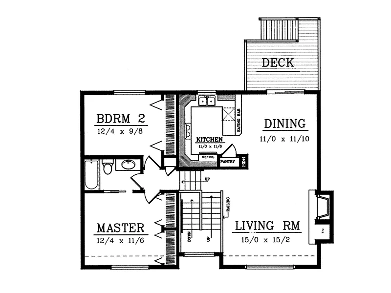 Traditional House Plan First Floor - Granville Traditional Home 015D-0189 - Search House Plans and More