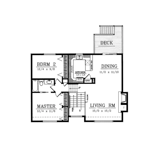 Country House Plan First Floor - Granville Traditional Home 015D-0189 - Search House Plans and More