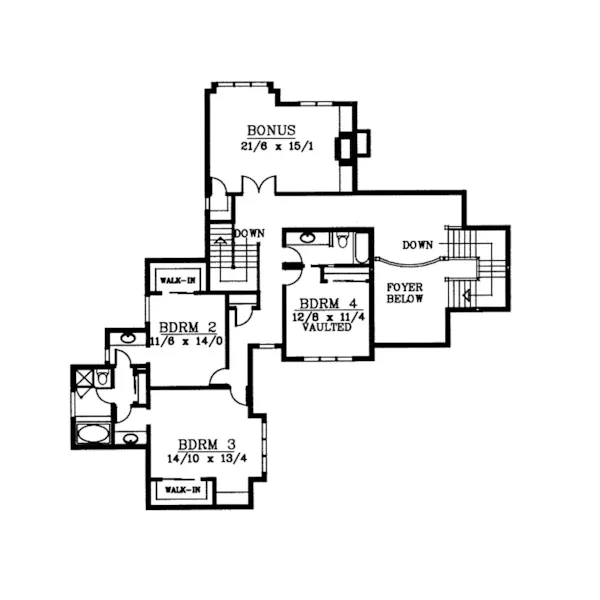 Luxury House Plan Second Floor - Sunburst Luxury Home 015D-0195 - Shop House Plans and More