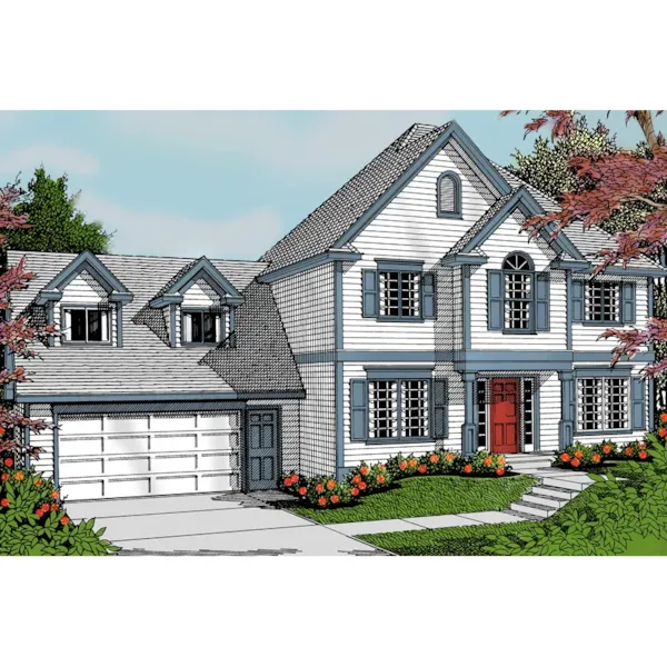 Georgian Style Two-Story With Lots Of Curb Appeal