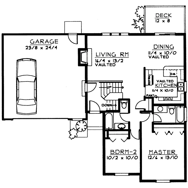 Traditional House Plan First Floor - Tatum Hill Multi-Story Home 015D-0202 - Shop House Plans and More