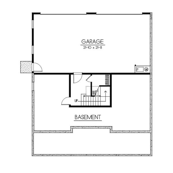 Craftsman House Plan Lower Level Floor - Carters Hill Craftsman Home 015D-0208 - Search House Plans and More