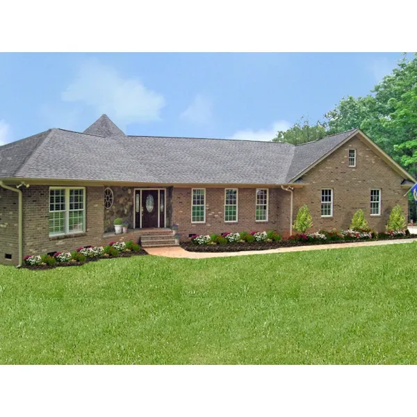 Stunning Brick Front On Tradtional Ranch Home