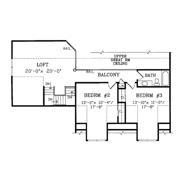 Luxury House Plan Second Floor - Forder Pointe Country Home 016D-0004 - Search House Plans and More