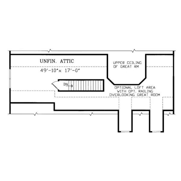 Country House Plan Second Floor - Dovercliff Traditional Home 016D-0005 - Search House Plans and More