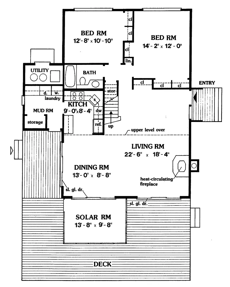 Contemporary House Plan First Floor - Sun Valley Contemporary Home 016D-0010 - Shop House Plans and More