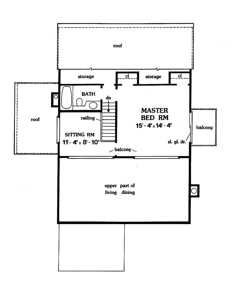 Contemporary House Plan Second Floor - Sun Valley Contemporary Home 016D-0010 - Shop House Plans and More