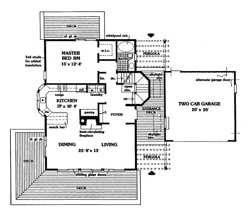 Vacation House Plan First Floor - McIntyre Country Farmhouse 016D-0014 - Shop House Plans and More