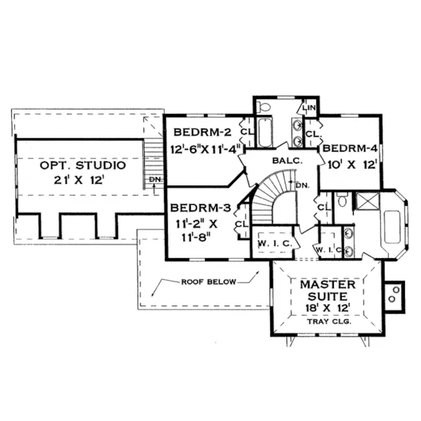 Craftsman House Plan Second Floor - Kingsfield Victorian Home 016D-0022 - Search House Plans and More