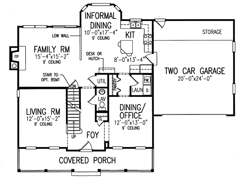 Country House Plan First Floor - Muriel Farmhouse 016D-0025 - Shop House Plans and More