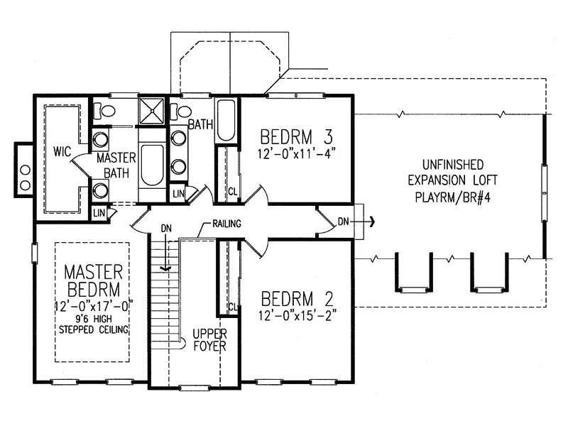Country House Plan Second Floor - Muriel Farmhouse 016D-0025 - Shop House Plans and More