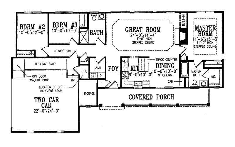 Country House Plan First Floor - Elmsberry Ranch Farmhouse 016D-0027 - Search House Plans and More