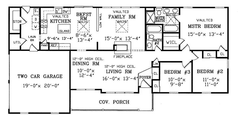 Country House Plan First Floor - Ravenport Country Home 016D-0028 - Shop House Plans and More