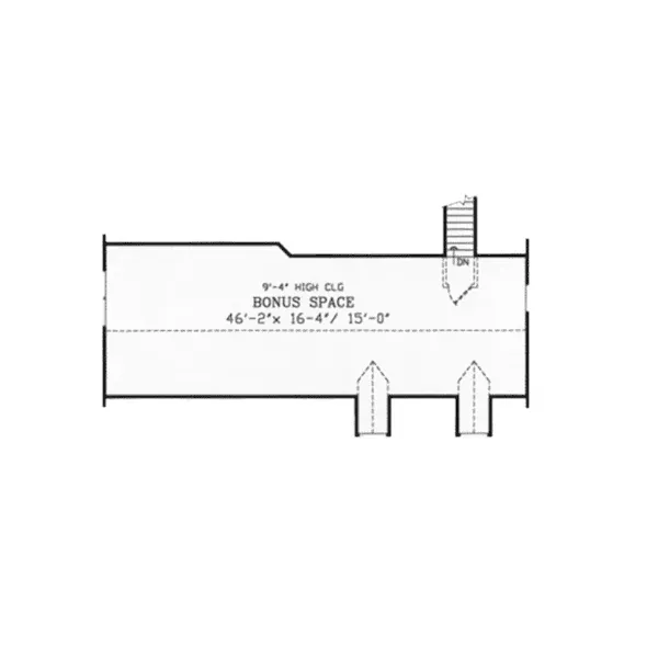 Traditional House Plan Bonus Room - Callaway Farm Country Home 016D-0049 - Search House Plans and More
