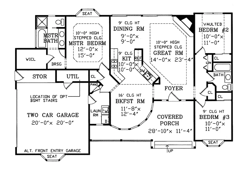 Country House Plan First Floor - Heatherstone Victorian Home 016D-0053 - Search House Plans and More