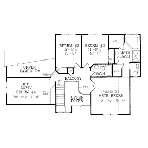 Traditional House Plan Second Floor - River Forest Country Home 016D-0056 - Search House Plans and More