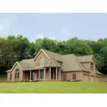 Traditional House Plan Front of Home - Doverspring Country Home 016D-0058 - Shop House Plans and More