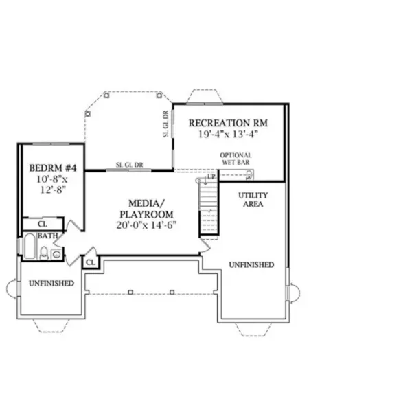 Country House Plan Lower Level Floor - Pennridge Point Country Home 016D-0062 - Shop House Plans and More