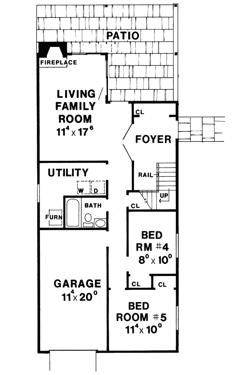 Vacation House Plan First Floor - Durango Cove Vacation Home 016D-0063 - Search House Plans and More