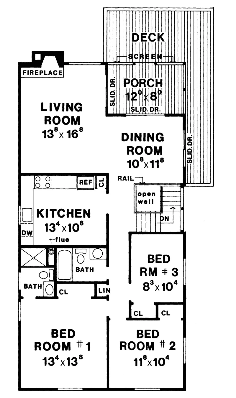 Vacation House Plan Second Floor - Durango Cove Vacation Home 016D-0063 - Search House Plans and More