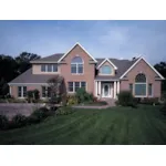 Impressive Gabled Home With Double Columned Entry