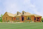 Southern House Plan Front Photo 01 - Dressell Ranch Home 016D-0065 - Search House Plans and More