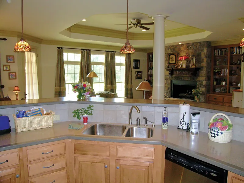 Southern House Plan Kitchen Photo 02 - Dressell Ranch Home 016D-0065 - Search House Plans and More